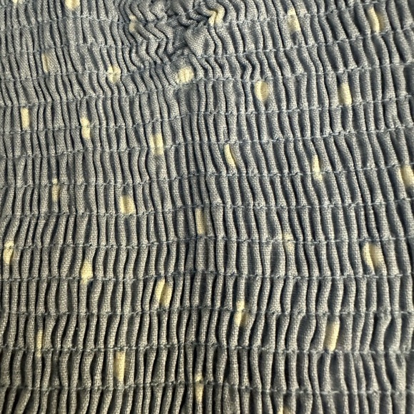 Reformation Polka Dot Linen Smocked Tank Top - Picture 3 of 5